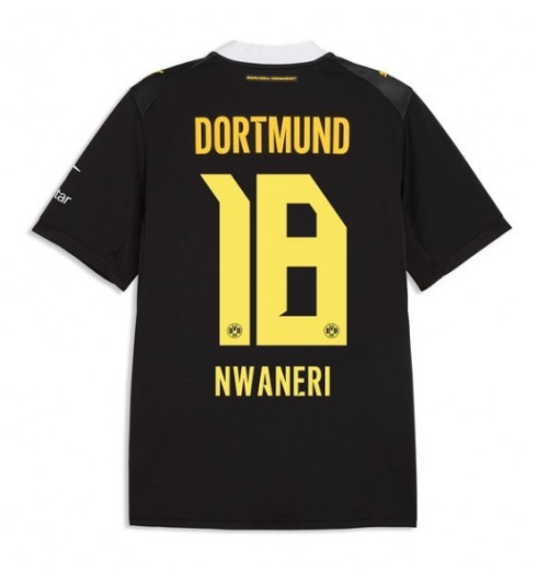 Borussia Dortmund Ethan Nwaneri #18 Venkovní Dres 2026-27 Krátký Rukáv Borussia Dortmund Ethan Nwaneri #18 Venkovní Dres 2026-27 Krátký Rukáv